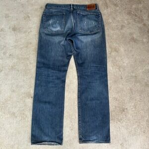 Polo Ralph Lauren 867 Jeans 36x34 Blue Dark Wash Straight Leg Vintage 90s